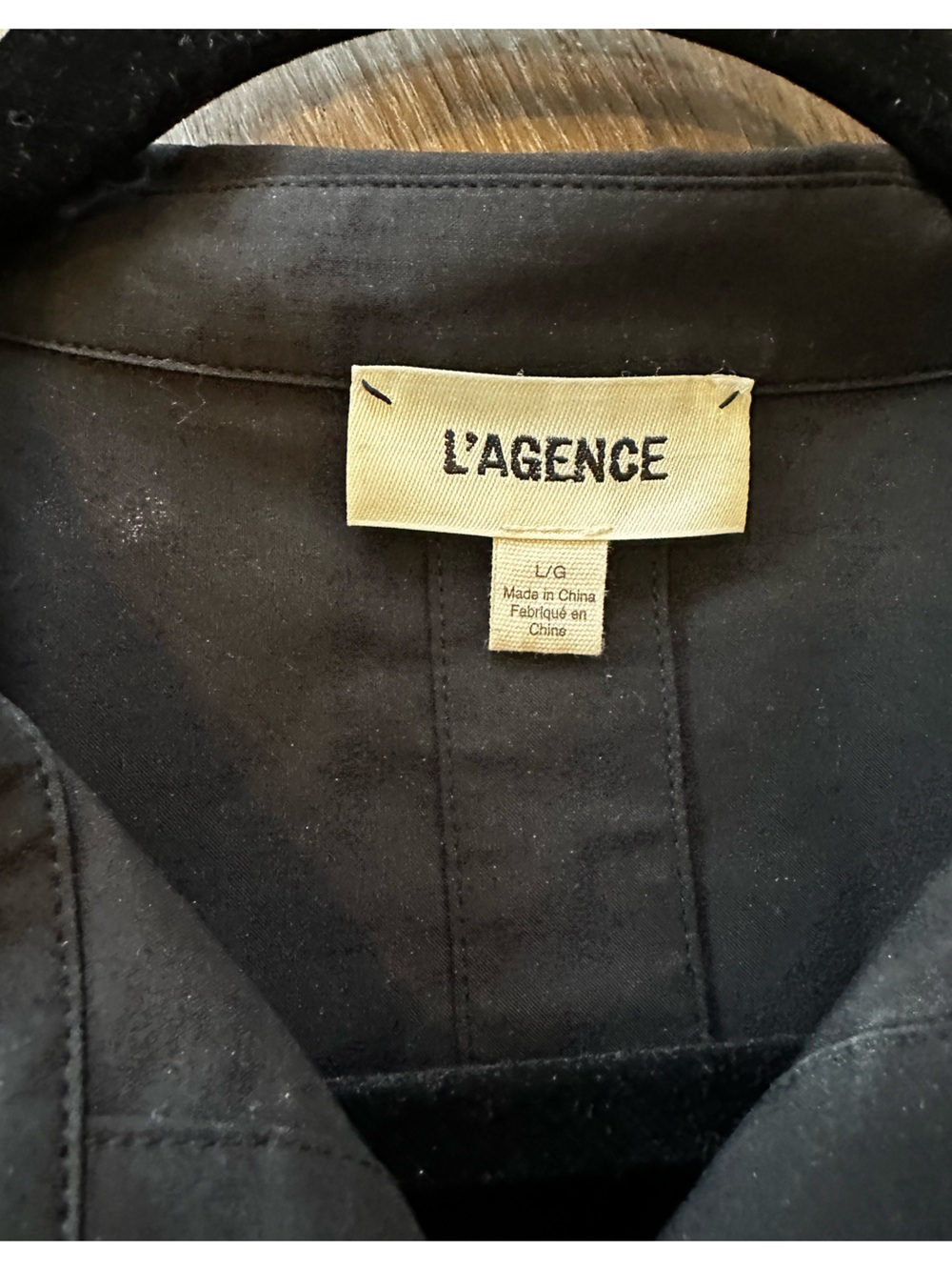 L’AGENCE Cosette Shirt with Gold Buttons - Picture 7 of 16